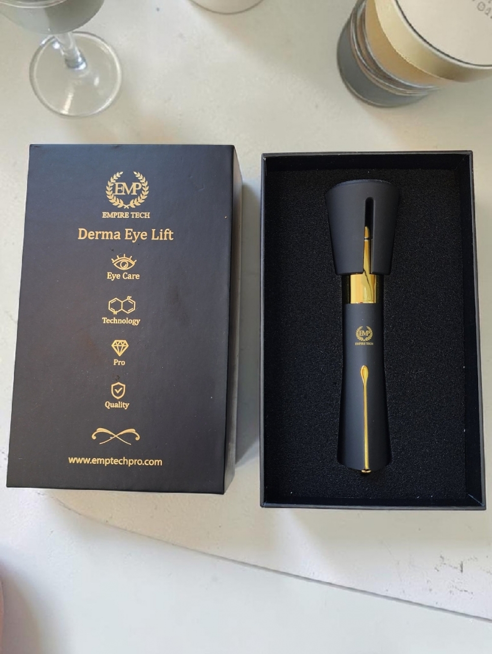 Empire Tech Derma Eye Lift Device Black Gold NIB Luxury - Picture 4 of 6